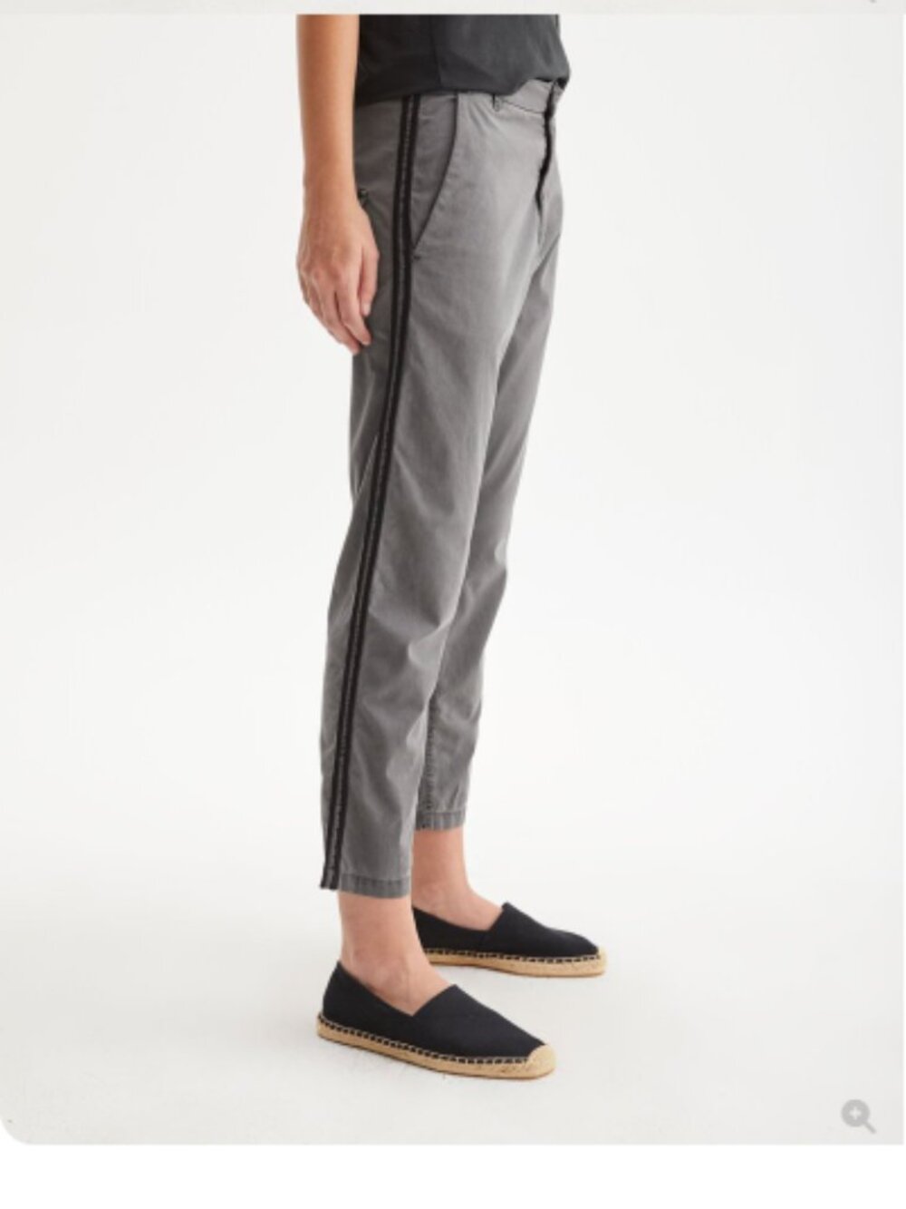 Nili Lotan Paris Drop Crotch Pants with Side Tape Size 00